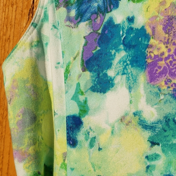 Calvin Klein size 2 pleated multi color party dress - Picture 10 of 11